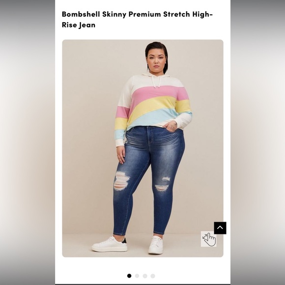 NWT Bombshell Skinny Premium Stretch High-Rise Jean size 20 SHORT - Picture 1 of 6